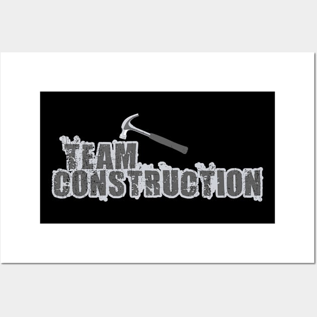 Team Construction | Bricklayer Master Builder Job Wall Art by DesignatedDesigner